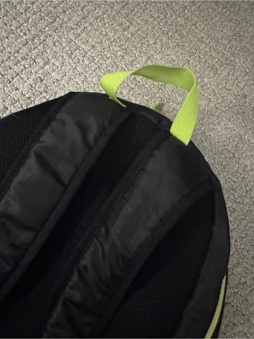Eddie Bauer Black Backpack with Lime Accents